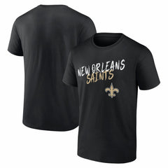 New Orleans Saints Hustle T-Shirt Black