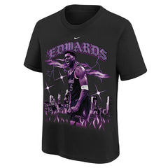 Anthony Edwards Minnesota Timberwolves Youth City Edition Player T-Shirt Black | Nike Near Me