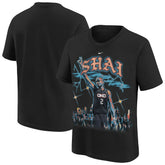 Shai Gilgeous-Alexander Oklahoma City Thunder Youth City Edition Player T-Shirt Black | Nike