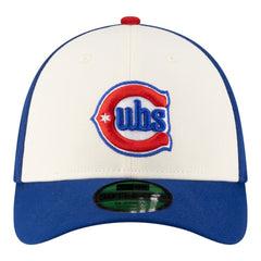Chicago Cubs New Era Player Replica 39THIRTY M-Crown Flex Hat - White/Royal - New Era Discount