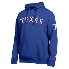 Texas Rangers Champion All Star Wordmark Hoodie - Royal - MLB Online