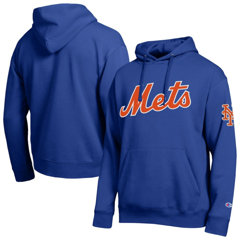 New York Mets Champion All Star Wordmark Hoodie - Royal - MLB on Sale