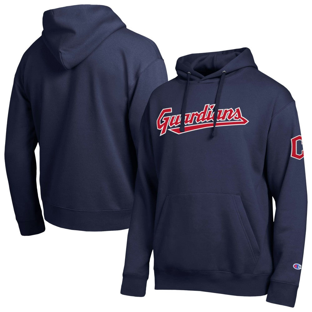 Cleveland Guardians Champion All Star Wordmark Hoodie - Navy - MLB Sale