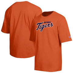 Detroit Tigers Champion All Star Chenille Wordmark T-Shirt - Orange - MLB Lifestyle