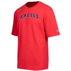 Los Angeles Angels Champion All Star Chenille Wordmark T-Shirt - Red - MLB Sale