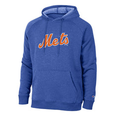 New York Mets Champion Triumph Tri-Blend Raglan Hoodie - Royal - MLB Lifestyle