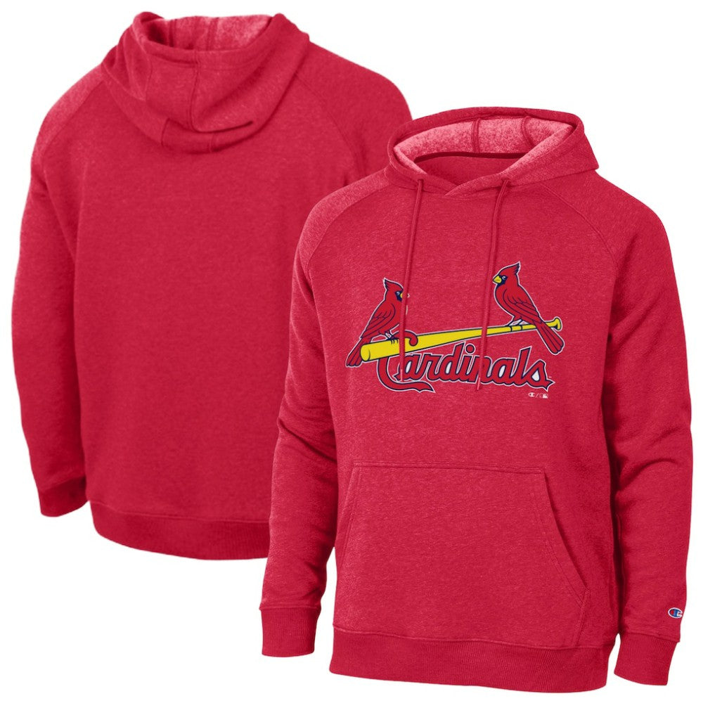 St. Louis Cardinals Champion Triumph Tri-Blend Raglan Hoodie - Red - MLB Online