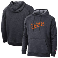 Baltimore Orioles Champion Triumph Tri-Blend Raglan Hoodie - Black - MLB Discount