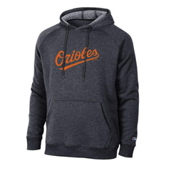 Baltimore Orioles Champion Triumph Tri-Blend Raglan Hoodie - Black - MLB Discount