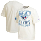 Toronto Blue Jays Champion Traditions Two Locations T-Shirt - Cream - MLB Sale
