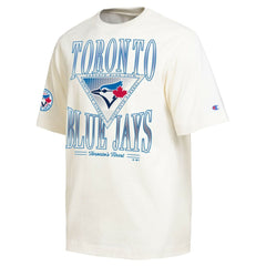 Toronto Blue Jays Champion Traditions Two Locations T-Shirt - Cream - MLB Sale