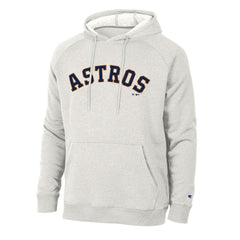 Houston Astros Champion Triumph Tri-Blend Raglan Hoodie - Heathered Core Ultra Light Grey - MLB on Sale