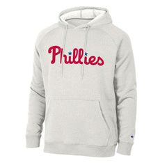 Philadelphia Phillies Champion Triumph Tri-Blend Raglan Hoodie - Heathered Core Ultra Light Grey - MLB Online