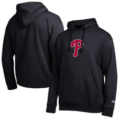 Philadelphia Phillies Champion All Star Embroidered Logo Hoodie - Black - MLB Discount