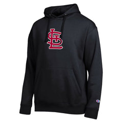 St. Louis Cardinals Champion All Star Embroidered Logo Hoodie - Black - MLB Lifestyle