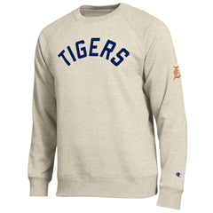 Detroit Tigers Champion All-Star Soft Felt Sweatshirt - Oatmeal - MLB Lifestyle