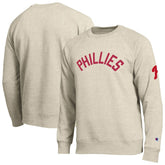 Philadelphia Phillies Champion All-Star Soft Felt Sweatshirt - Oatmeal - MLB Discount