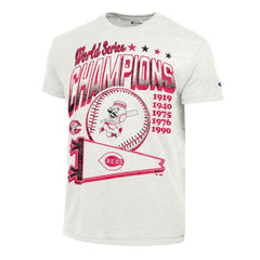 Cincinnati Reds Champion Winning Tradition Cooperstown Tri-Blend T-Shirt - White - MLB Sale