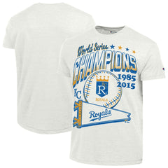 Kansas City Royals Champion Winning Tradition Cooperstown Tri-Blend T-Shirt - White - MLB Discount