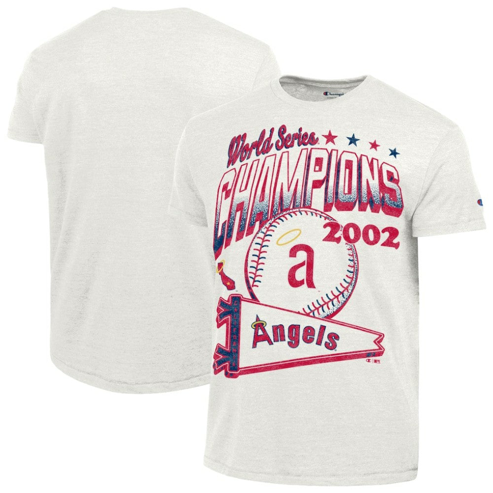 Los Angeles Angels Champion Winning Tradition Cooperstown Tri-Blend T-Shirt - White - MLB on Sale