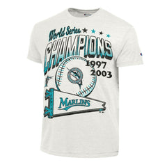 Miami Marlins Champion Winning Tradition Cooperstown Tri-Blend T-Shirt - White - MLB Sale