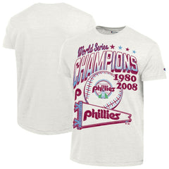 Philadelphia Phillies Champion Winning Tradition Cooperstown Tri-Blend T-Shirt - White - MLB Discount
