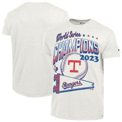 Texas Rangers Champion Winning Tradition Cooperstown Tri-Blend T-Shirt - White - MLB Online