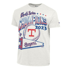 Texas Rangers Champion Winning Tradition Cooperstown Tri-Blend T-Shirt - White - MLB Online
