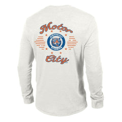 Detroit Tigers Champion Cooperstown Winning Tradition Tri-Blend Long Sleeve T-Shirt - White - MLB Lifestyle
