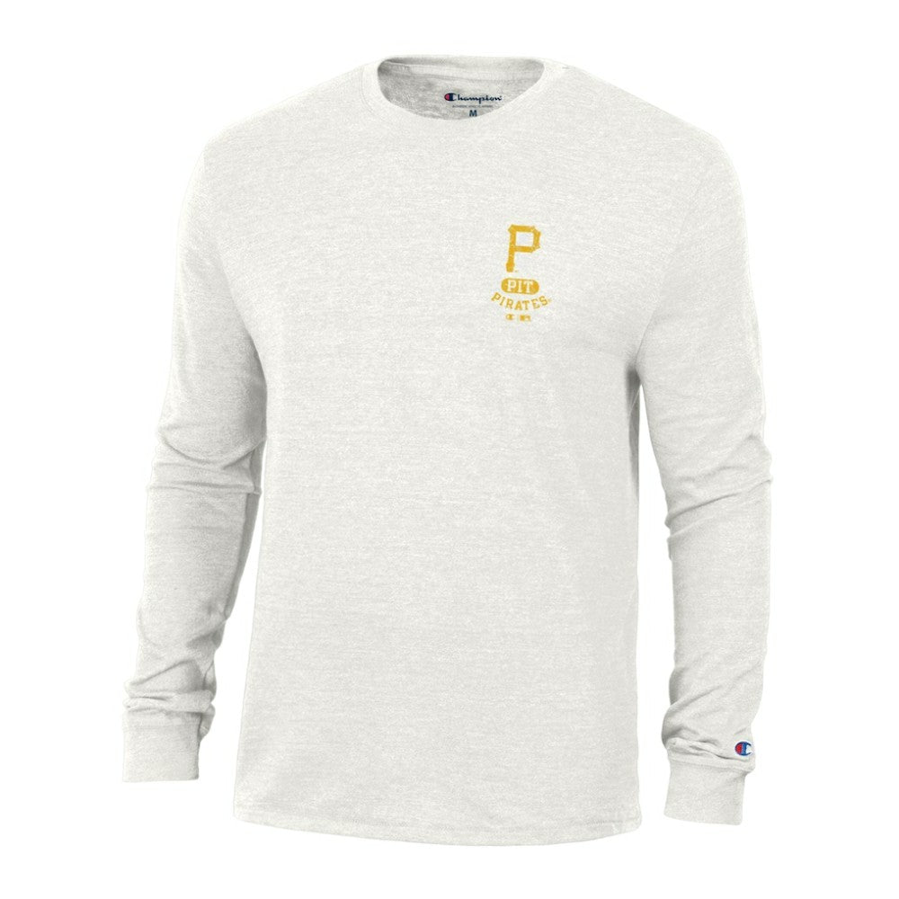 Pittsburgh Pirates Champion Cooperstown Winning Tradition Tri-Blend Long Sleeve T-Shirt - White - MLB Online