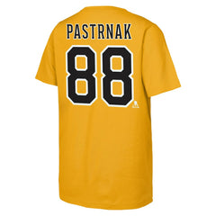 David Pastrnak Boston Bruins Fanatics Youth Alternate Captain 2026 Stadium Series T-Shirt - Gold - NHL 203670839
