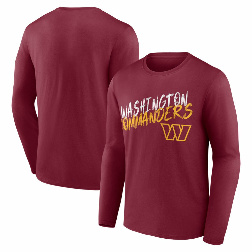 Washington Commanders Hustle Long Sleeve T-Shirt Burgundy