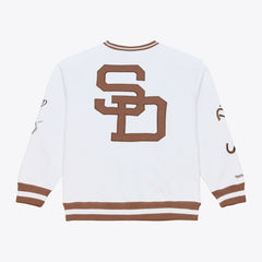 San Diego Padres Mitchell & Ness Arctic Fleece Sweatshirt - White - Mitchell & Ness Online