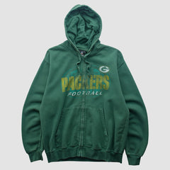 Fanatics Green Bay Packers Team Edition Apparel 2010s Hooded Full Zip Sweatshirt Green Vintage
