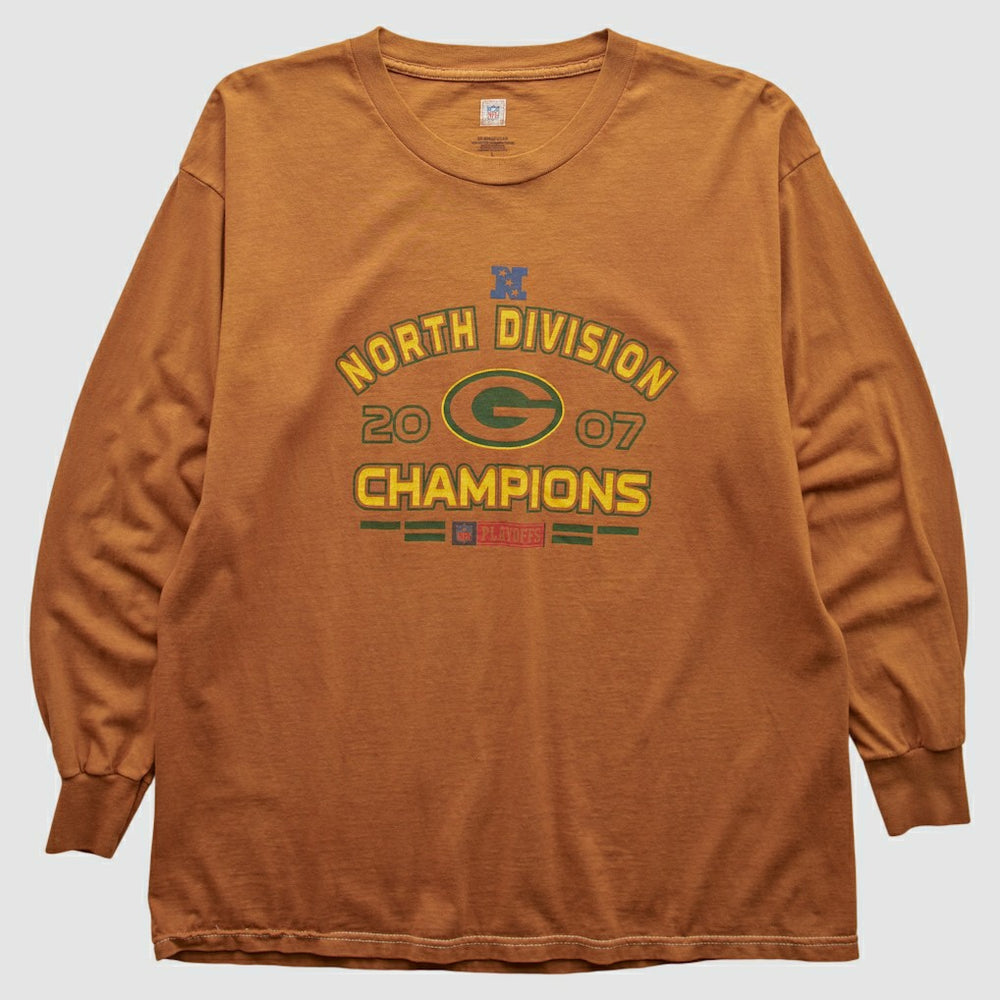 Fanatics Green Bay Packers NFL 2007 Long Sleeve T-shirt Orange Vintage