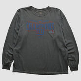 Fanatics New York Giants Reebok 2008 Long Sleeve T-shirt Charcoal Vintage