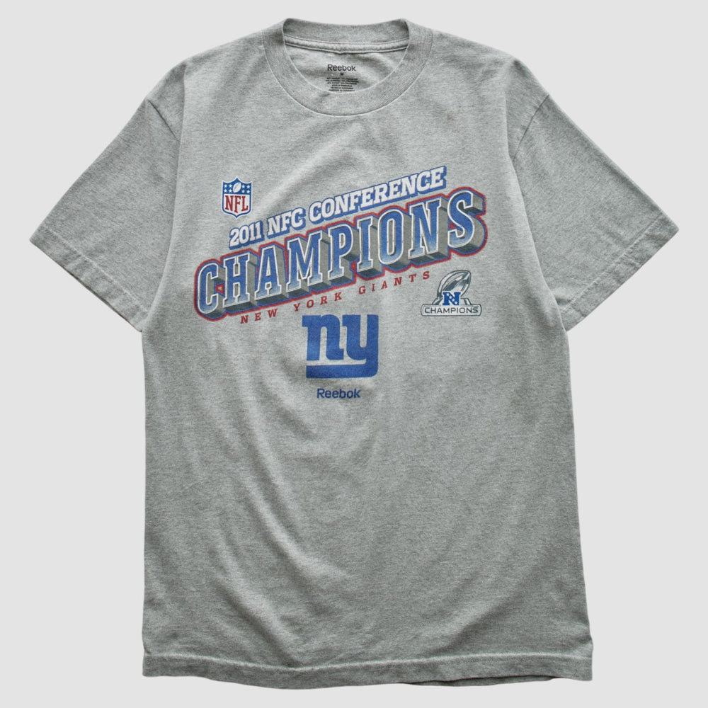 Fanatics New York Giants Reebok 2011 T-shirt Heather Gray Vintage