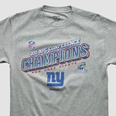 Fanatics New York Giants Reebok 2011 T-shirt Heather Gray Vintage