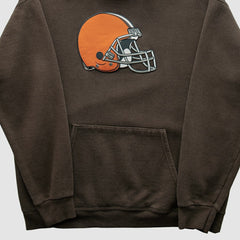 Fanatics Cleveland Browns NFL 2000s Hooded Pullover Sweatshirt Brown Vintage