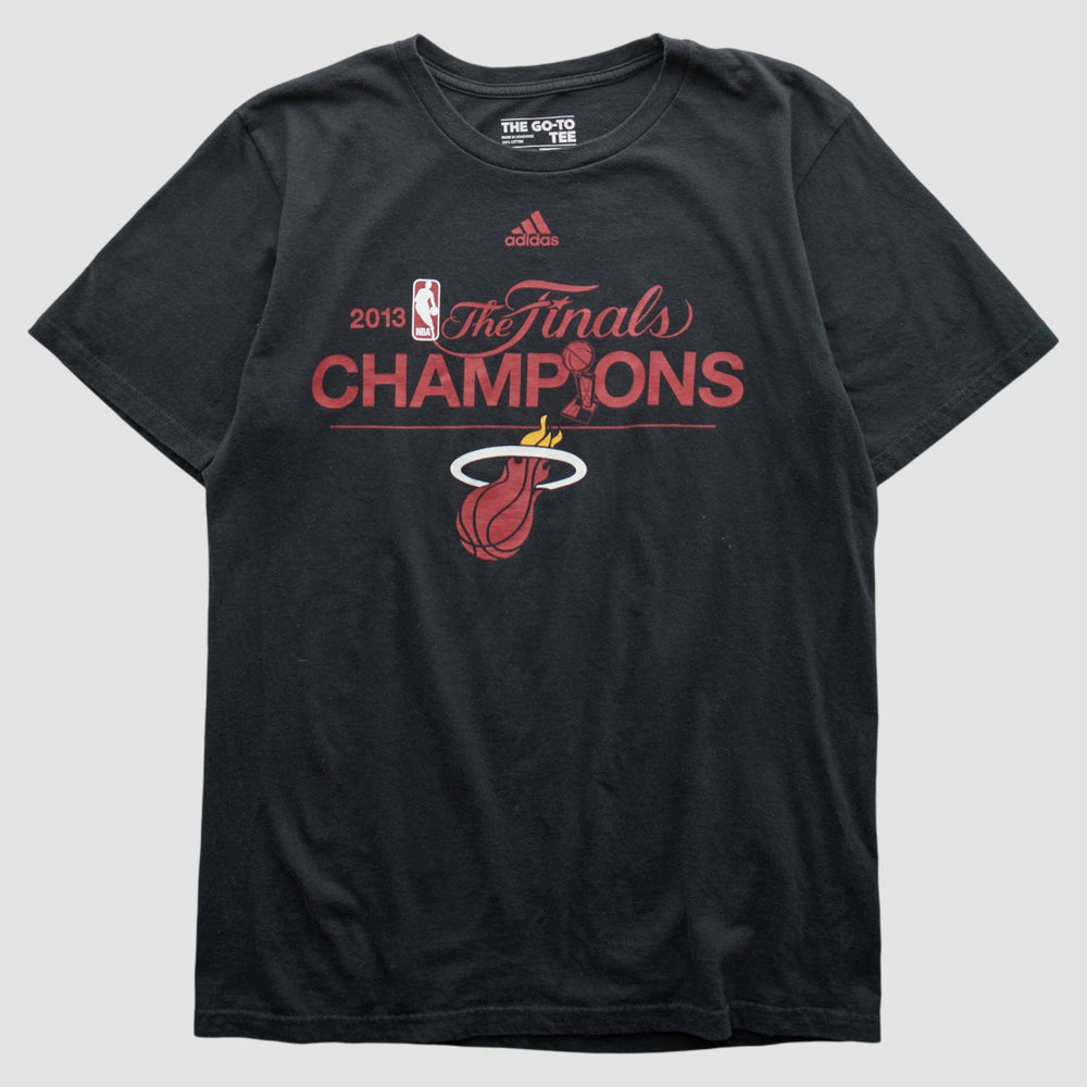 Miami Heat 2013 T-shirt Black Vintage | Adidas outlet