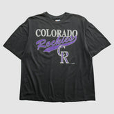 Colorado Rockies Hanes 90s T-shirt - Black - 2XVintage - Fanatics Online