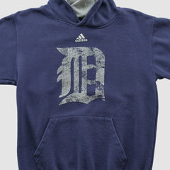 Detroit Tigers Adidas 2010s Hooded Pullover Sweatshirt - Navy - XVintage - Fanatics Sale