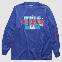 Fanatics New York Giants NFL 2008 Long Sleeve T-shirt Blue Vintage