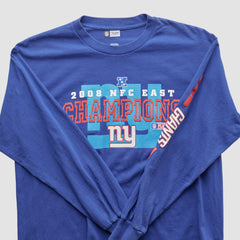 Fanatics New York Giants NFL 2008 Long Sleeve T-shirt Blue Vintage