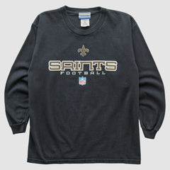 Fanatics New Orleans Saints Reebok 2000s Pullover Sweatshirt Black Vintage