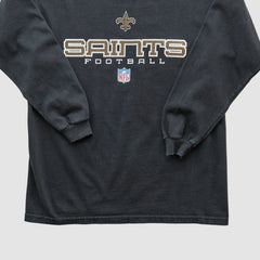 Fanatics New Orleans Saints Reebok 2000s Pullover Sweatshirt Black Vintage
