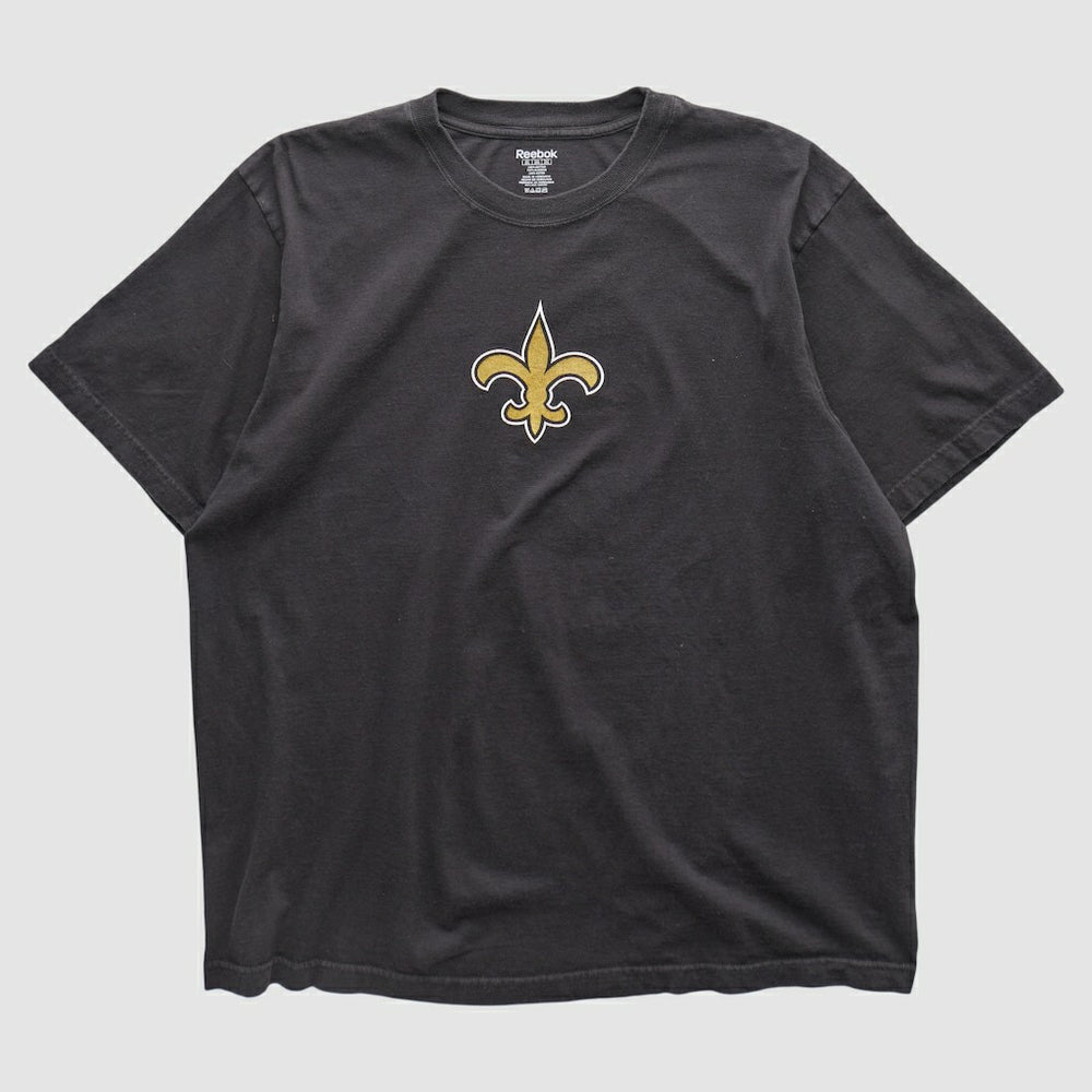 Fanatics New Orleans Saints Reebok 2000s T-shirt Black Vintage
