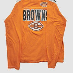 Fanatics Cleveland Browns NFL 2010s Long Sleeve T-shirt Orange Vintage