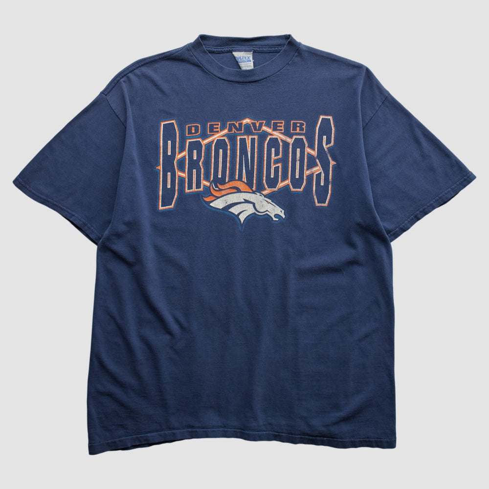 Fanatics Denver Broncos Tultex 90s T-shirt Navy Vintage