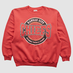 Fanatics Kansas City Chiefs Hanes 90s Pullover Sweatshirt Red Vintage